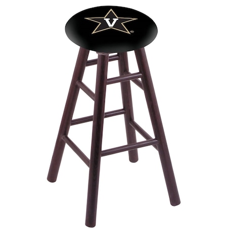 Holland Bar Stool Co Oak Counter Stool, Dark Cherry Finish, Vanderbilt Seat RC24OSDC